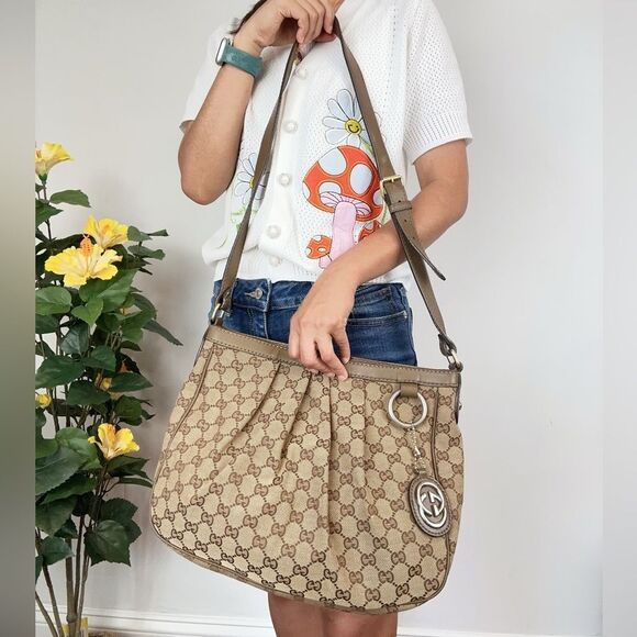 Pre-Owned Gucci GG‎ Canvas Sukey Shoulder Bag 296884 - Picture 11 of 12
